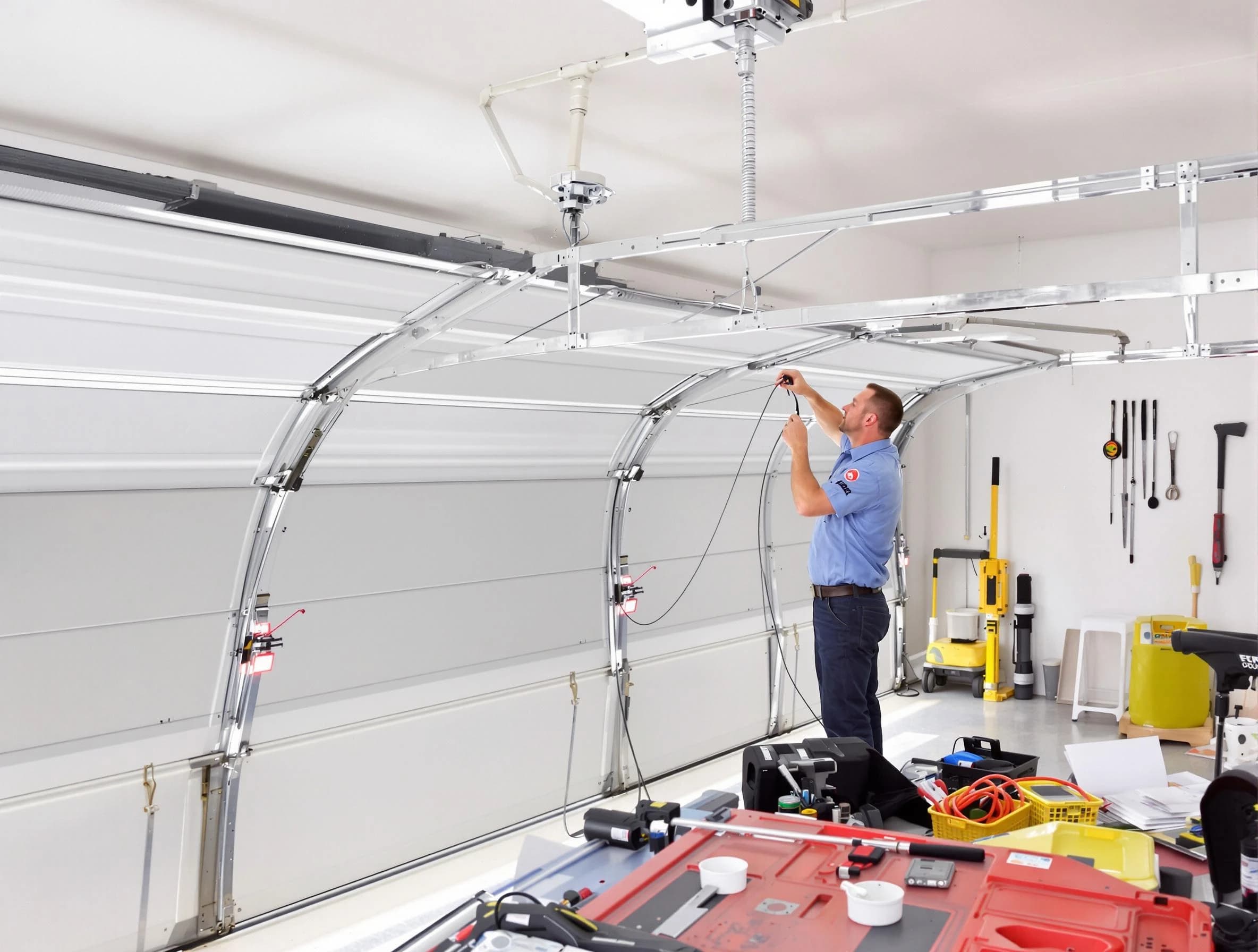 Garage door cable repair service by Hyrum Garage Door Repair in Hyrum