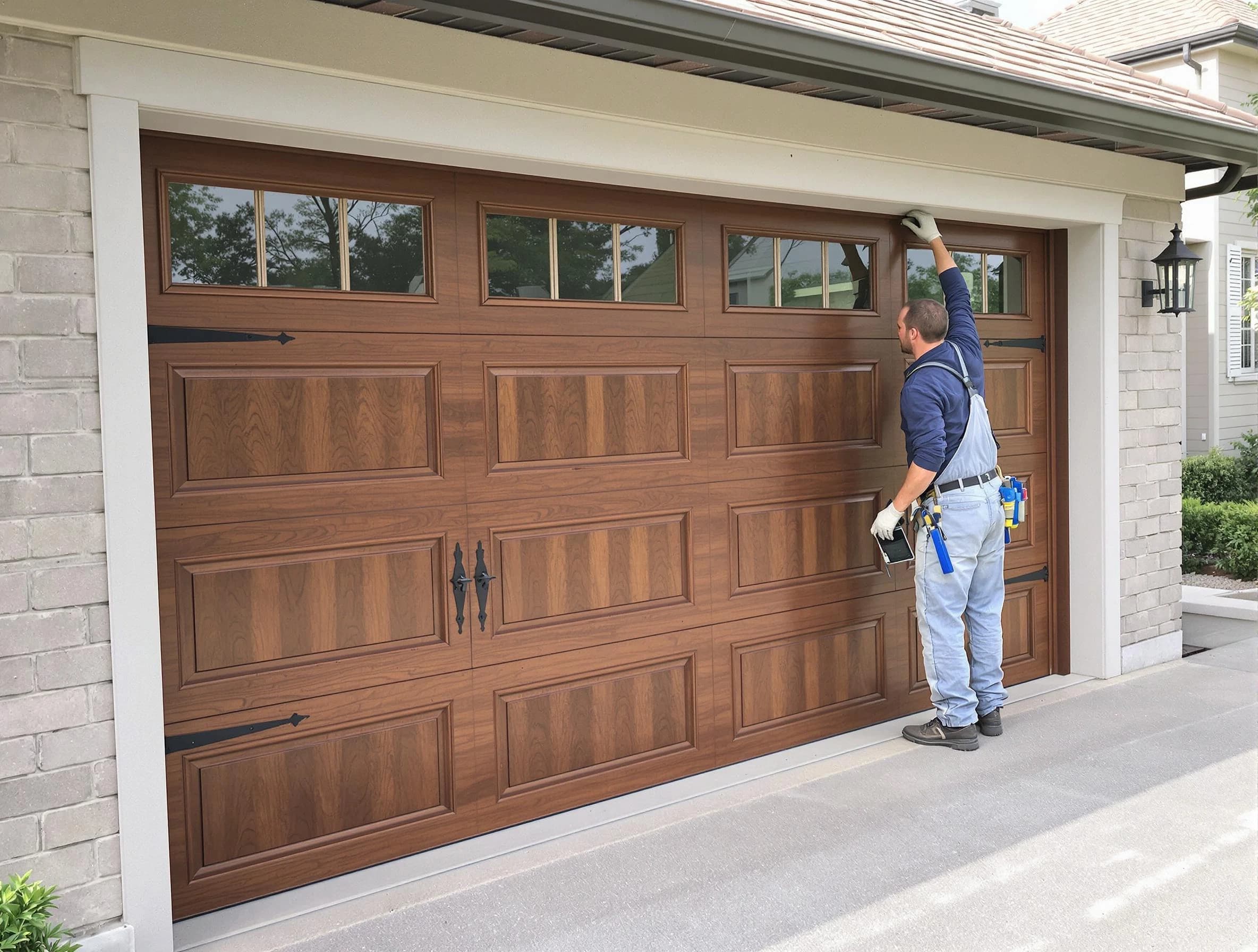Custom garage door showcase by Hyrum Garage Door Repair in Hyrum