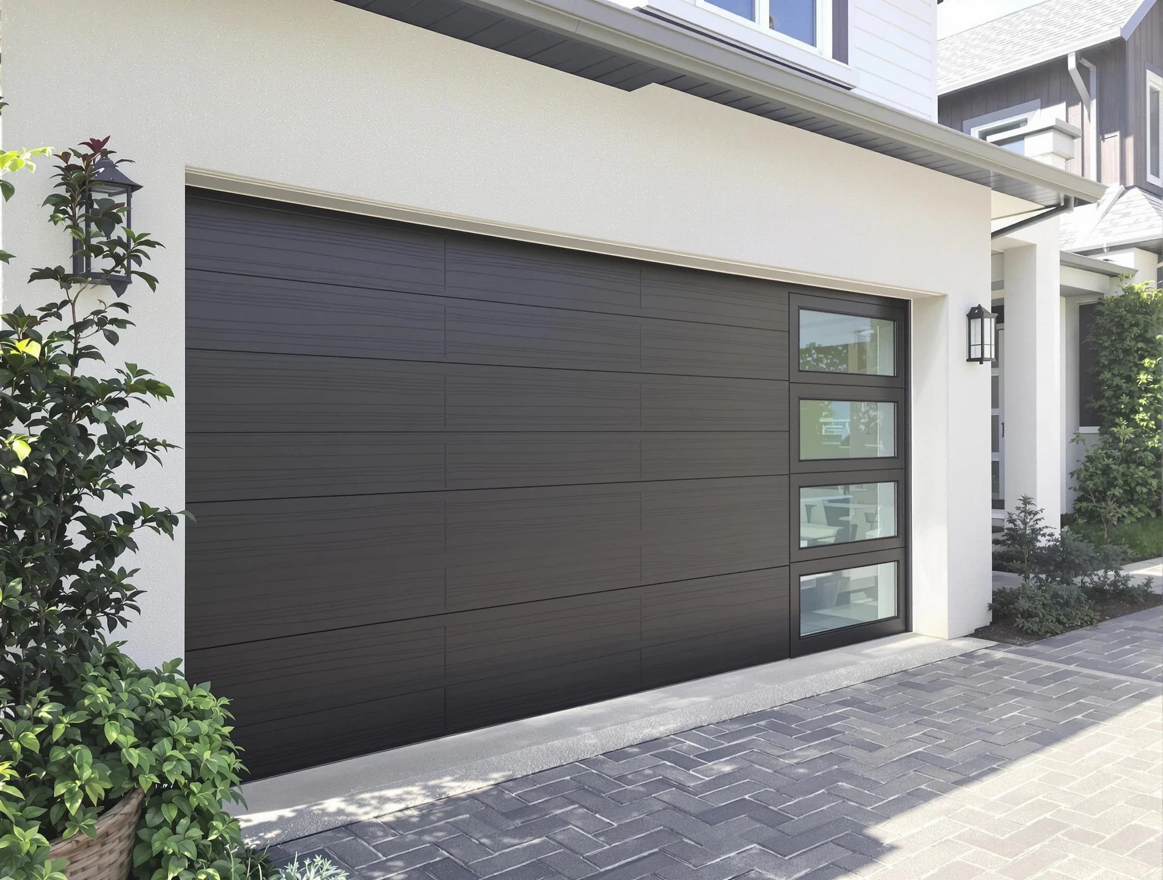 Custom garage door installation by Hyrum Garage Door Repair in Hyrum