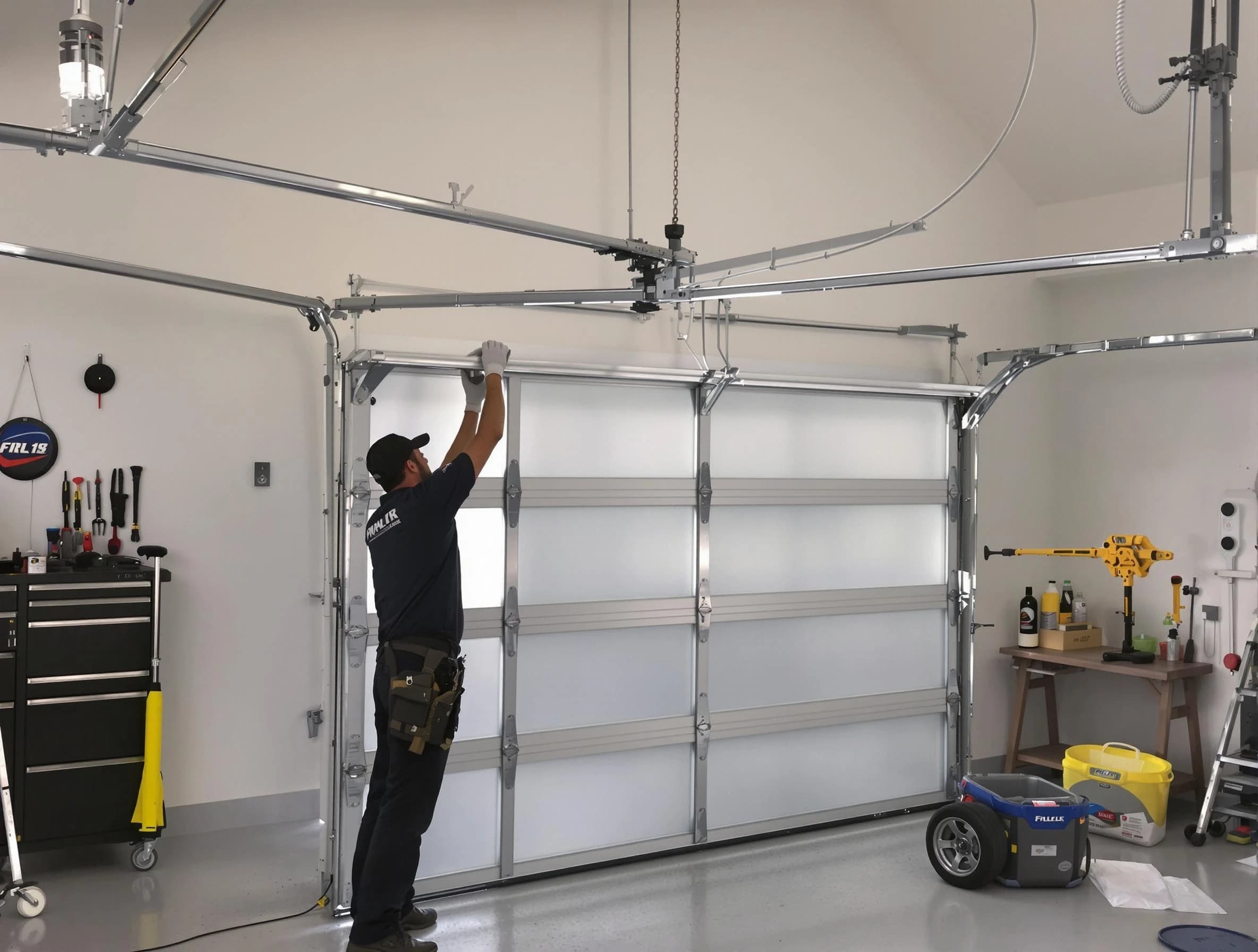 Hyrum Garage Door Repair certified team performing precision garage door installation in Hyrum