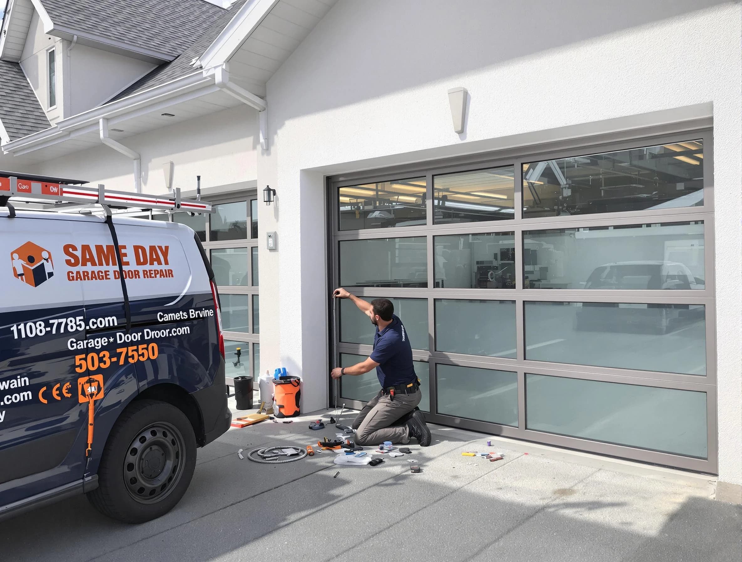 Same-day garage door repair service by Hyrum Garage Door Repair in Hyrum