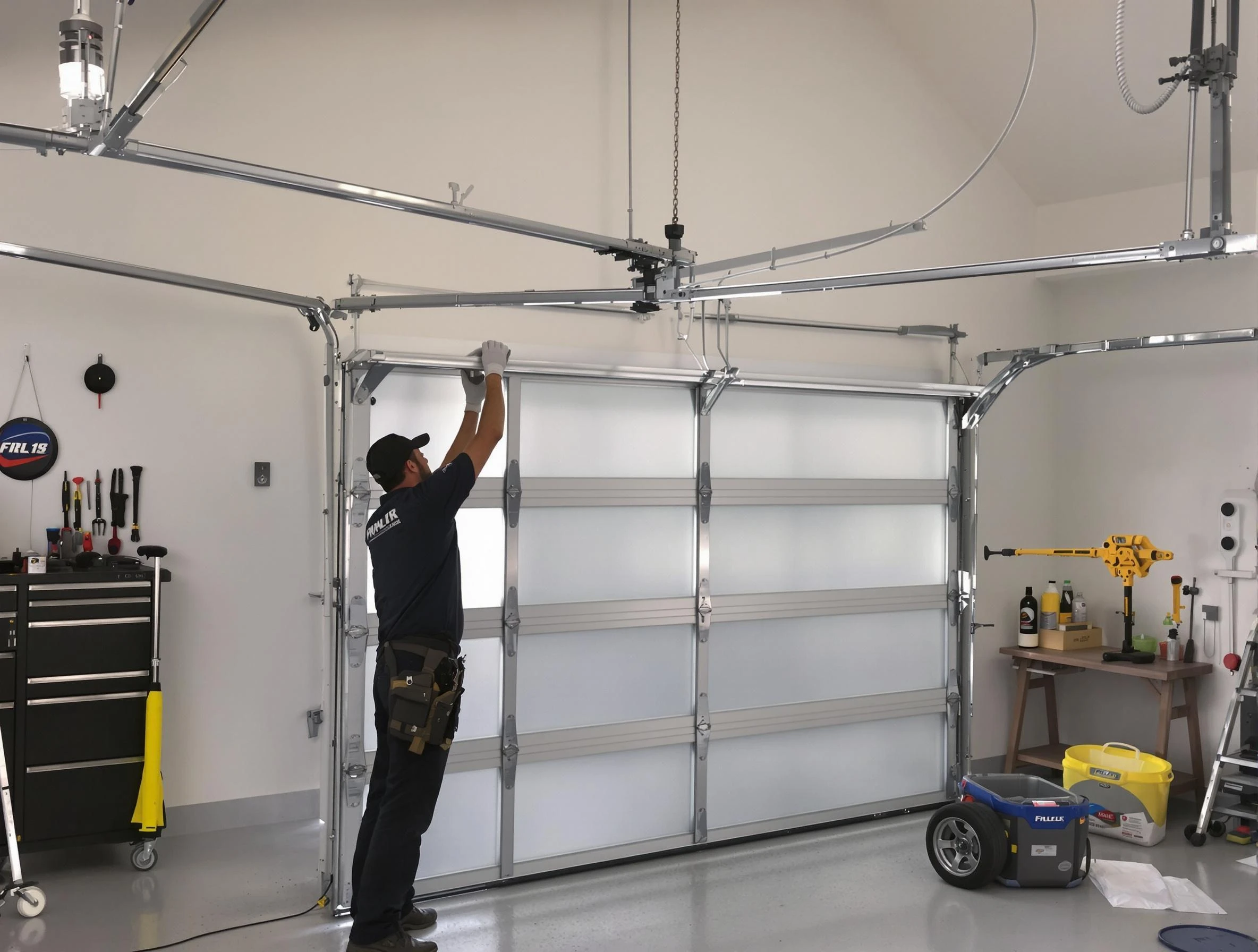 Hyrum Garage Door Repair certified team performing precision garage door installation in Hyrum