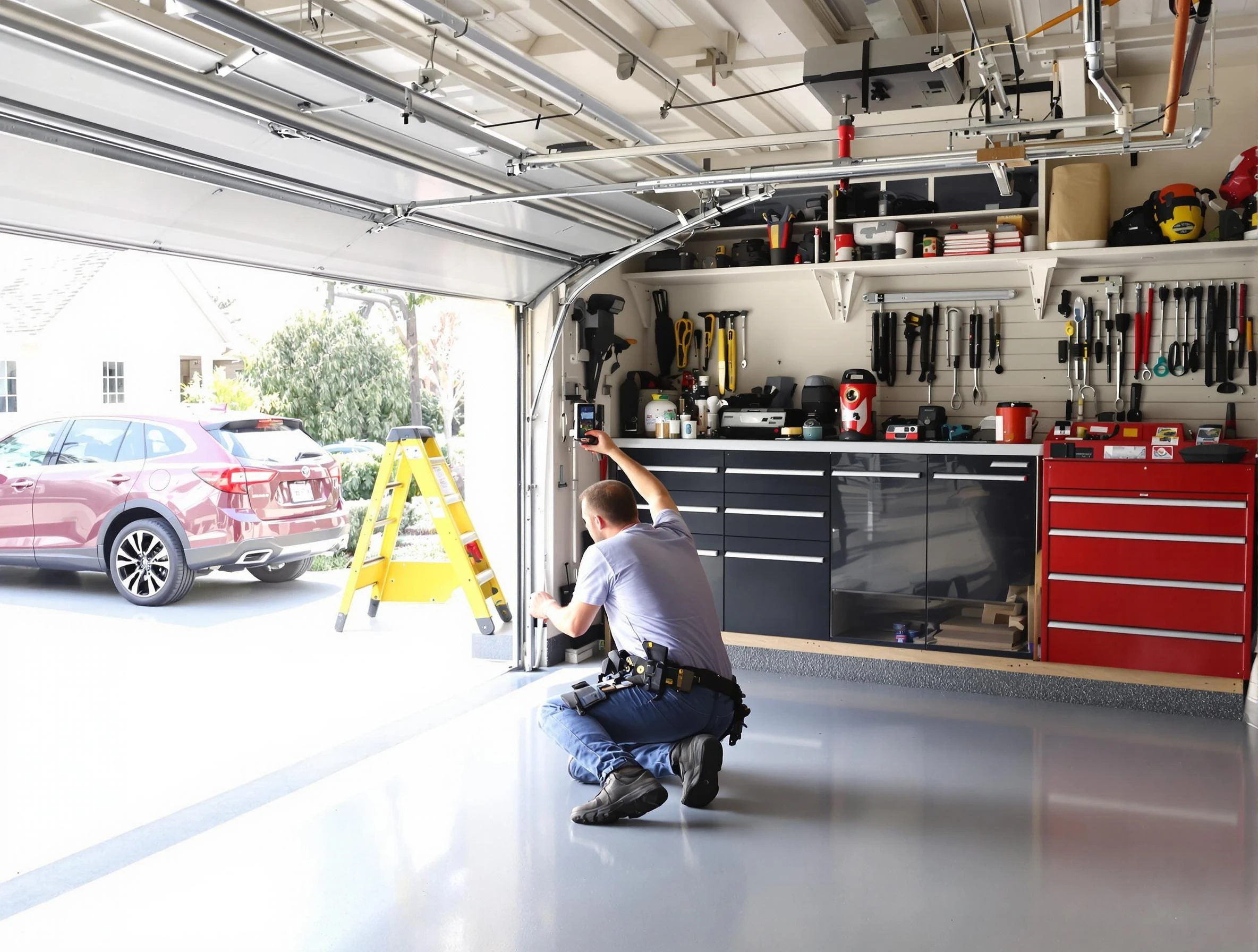 Local garage door repair service by Hyrum Garage Door Repair in Hyrum