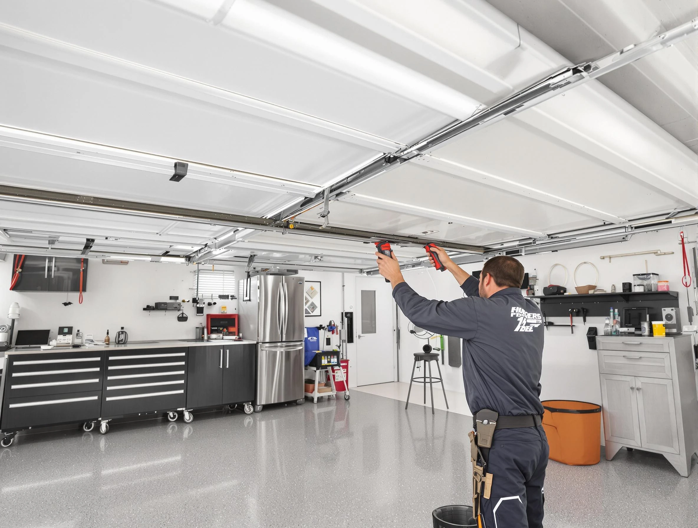 Overhead garage door repair service by Hyrum Garage Door Repair in Hyrum