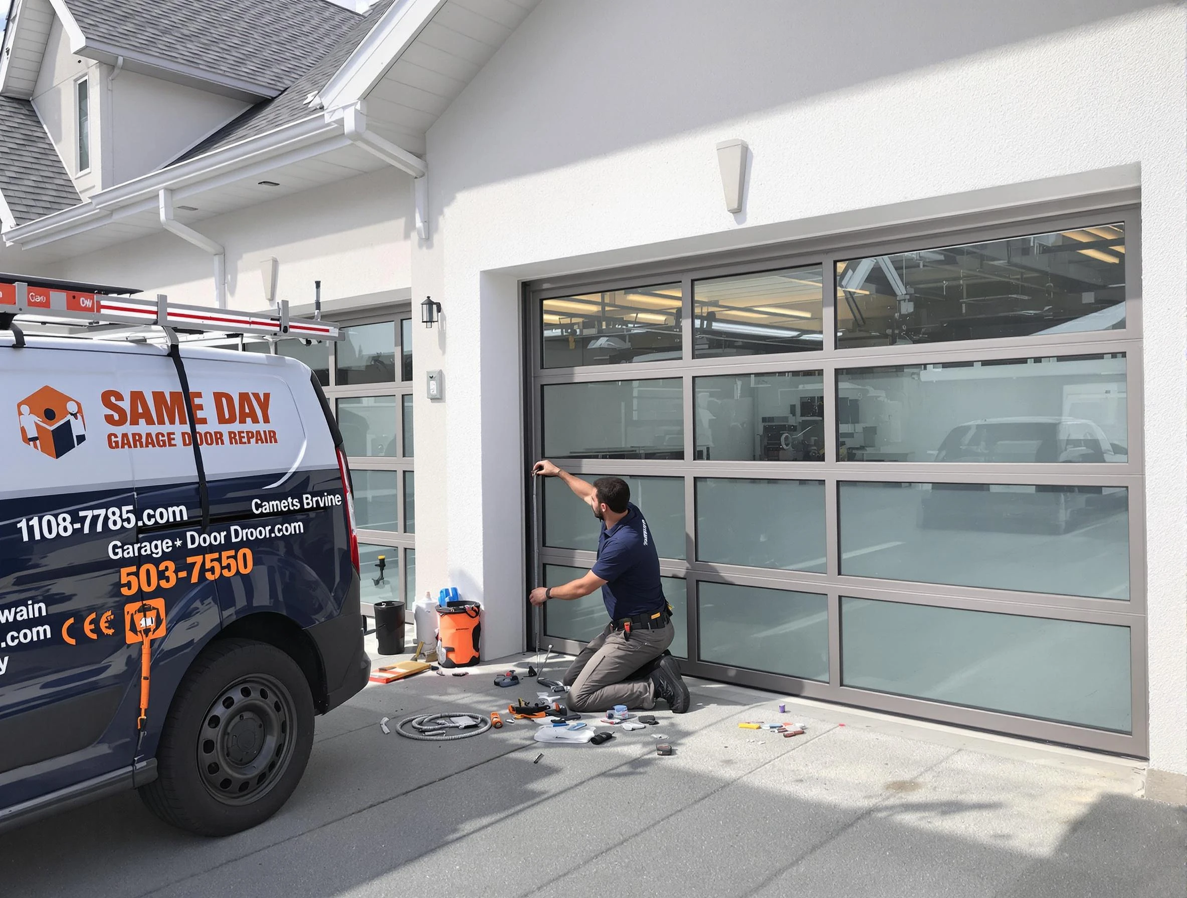 Same-day garage door repair service by Hyrum Garage Door Repair in Hyrum